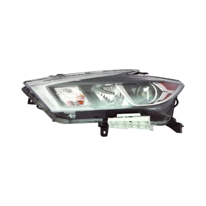 Headlight Assembly Composite Left Halogen CAPA for Nissan Maxima S SL SV 2016–2018