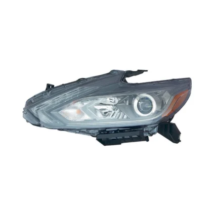 Headlight Assembly Composite Left LED w/LED DRL w/Smoke Lens CAPA for Nissan Altima Sedan 2016–2018