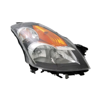 Headlight Assembly Composite Right w/HID Gun Metal Bezel for Nissan Altima Sedan 2008–2009