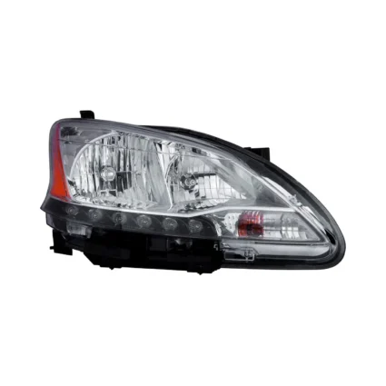 Headlight Assembly Composite Right for Nissan Sentra 2013–2015