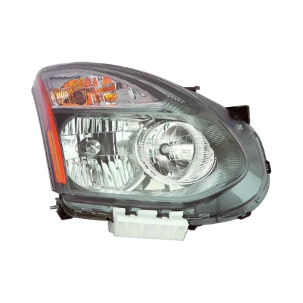 Headlight Assembly Composite Right Halogen Black Bezel for Nissan Rogue Select 2014–2015