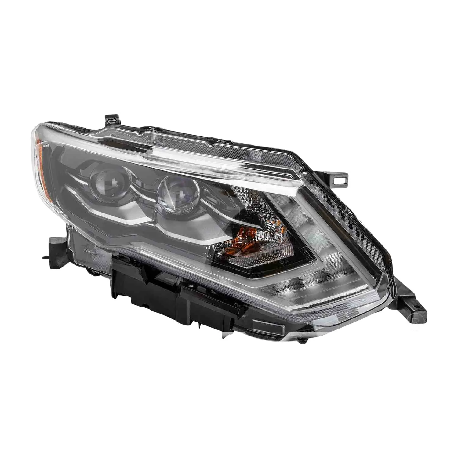 Headlight Assembly Composite Right LED CAPA for Nissan Rogue 2017–2018
