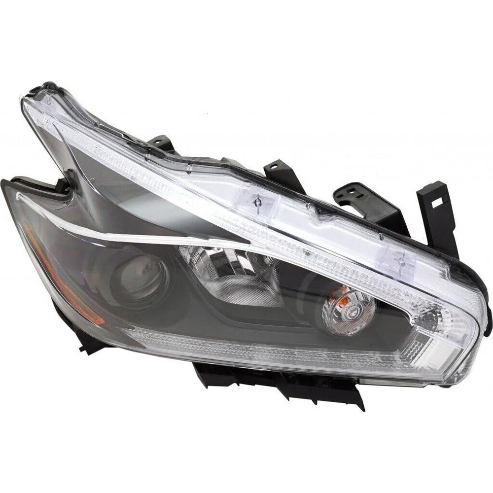 Headlight Assembly Composite Right Halogen Black Bezel for Nissan Murano 2018
