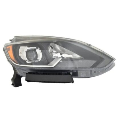 Headlight Assembly Composite Right LED CAPA for Nissan Sentra 2018–2019