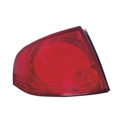 Tail Light Assembly Left Quarter Panel Mounted for Nissan Sentra S Base 2004–2006