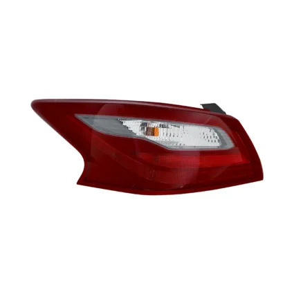 Tail Light Assembly Left Outer w/o Smoke Lens CAPA for Nissan Altima 2018