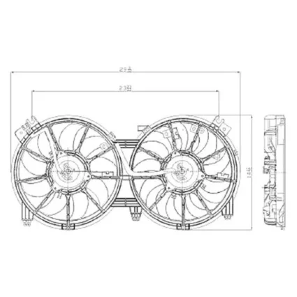 Engine Cooling Fan Assembly To 4-11 for Nissan Altima 2007–2011