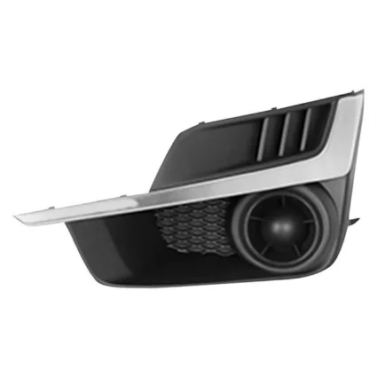 Bumper Insert Front Left Fog Lamp Opening Cover w/o Fog Lamps w/Painted Silver Molding for Subaru Impreza 2015–2016