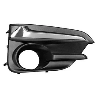 Bumper Insert Front Right Fog Lamp Bezel w/Fog Lamps w/Chrome Trim for Subaru Impreza Sedan Hatchback 2017–2019