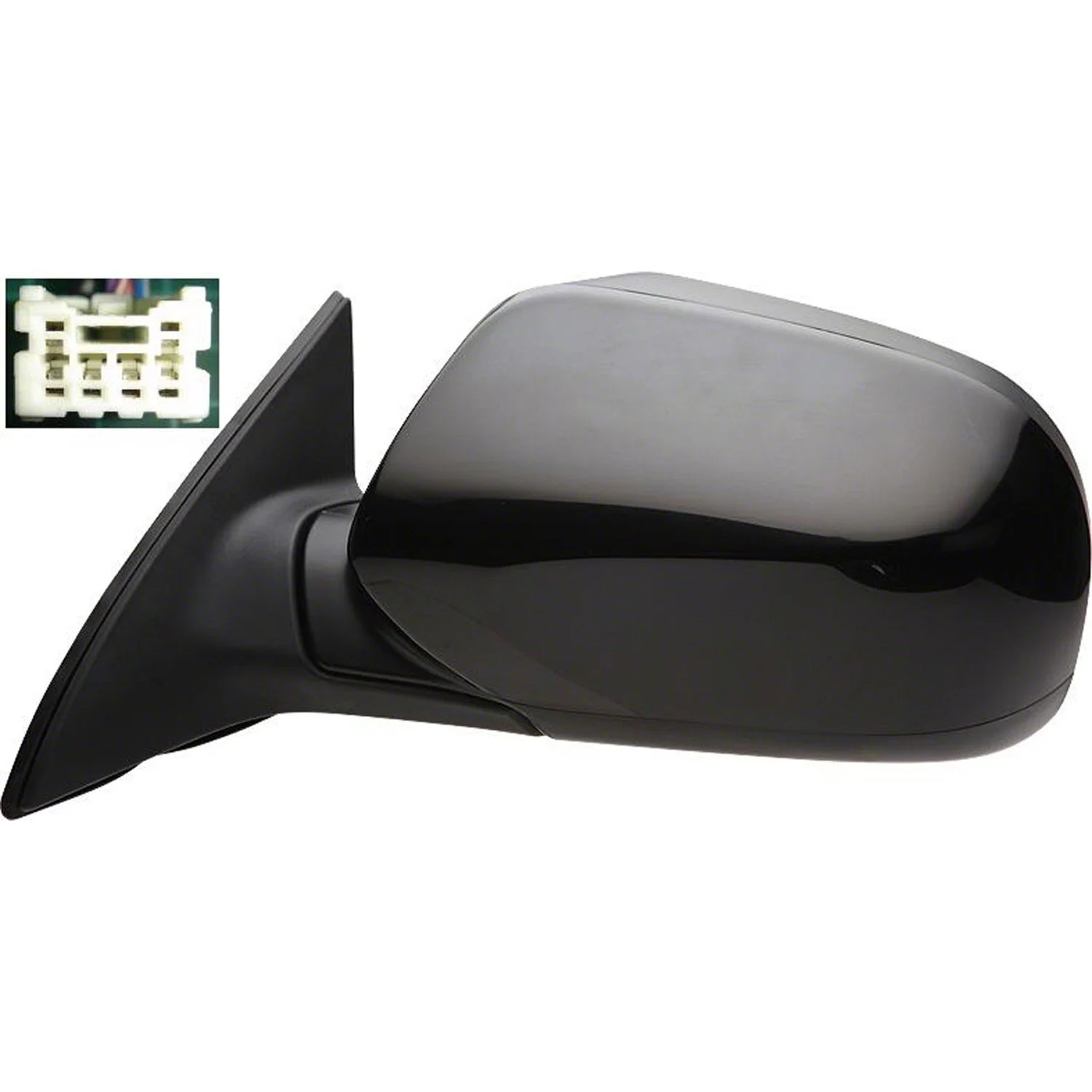 Door Mirror Assembly Left Power Non-Heated Includes Textured Black & PTM Cover for Subaru Legacy Outback