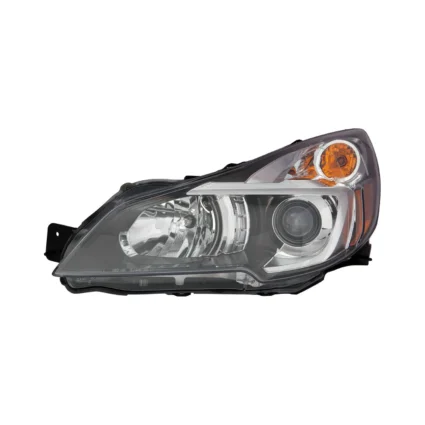 Headlight Assembly Composite Left Black Bezel for Subaru Legacy Outback