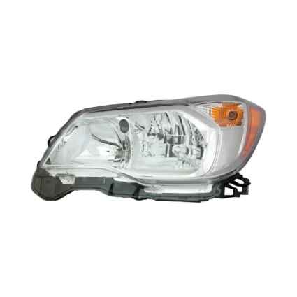 Headlight Assembly Composite Left Halogen Chrome Bezel CAPA for Subaru Forester 2014–2016