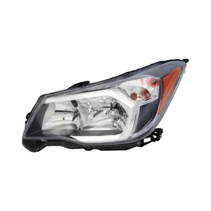 Headlight Assembly Composite Left Halogen Gray Bezel for Subaru Forester 2014–2016