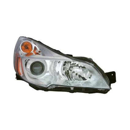 Headlight Assembly Composite Right Chrome Bezel for Subaru Outback 2013–2014