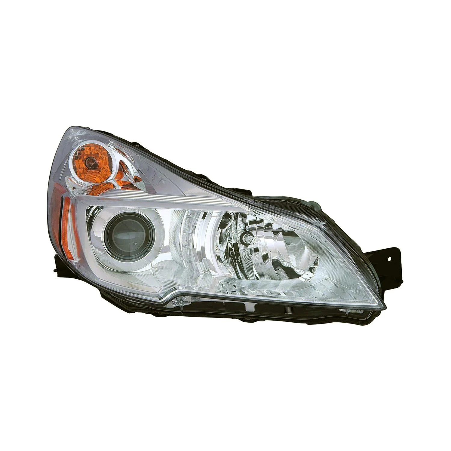 Headlight Assembly Composite Right Chrome Bezel for Subaru Outback 2013–2014