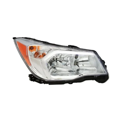 Headlight Assembly Composite Right Halogen Chrome Bezel CAPA for Subaru Forester 2014–2016