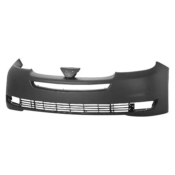 Bumper Cover Front w/o Park Sensor w/o Radar Cruise Primed for Toyota Sienna 2004–2005