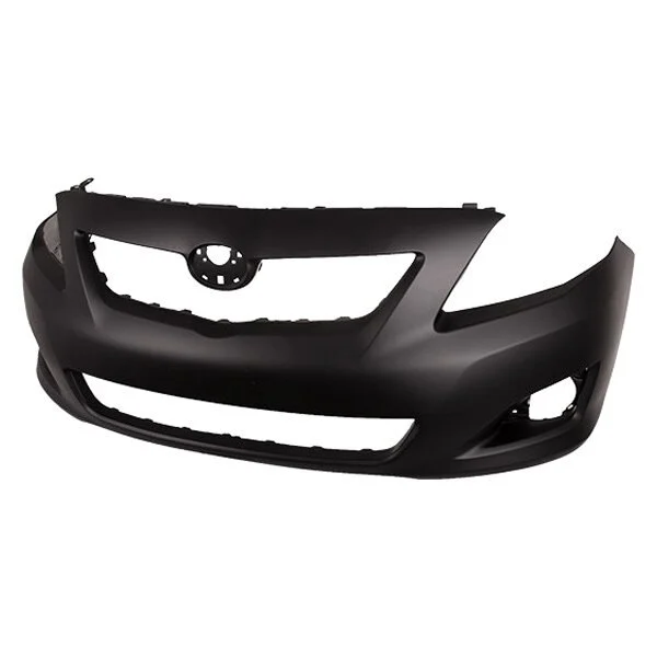 Bumper Cover Front w/o Spoiler Holes CAPA for Toyota Corolla Base LE XLE CE 2009–2010