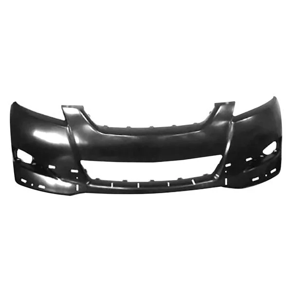 Bumper Cover Front w/Spoiler Holes Black Primed CAPA for Toyota Matrix 2009–2010