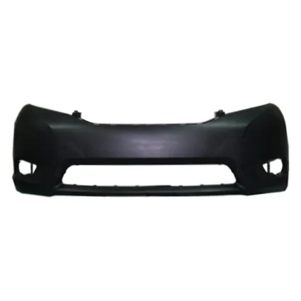 Bumper Cover Front w/o Park Assist Sensors Primed for Toyota Sienna Base LE XLE 2011–2017