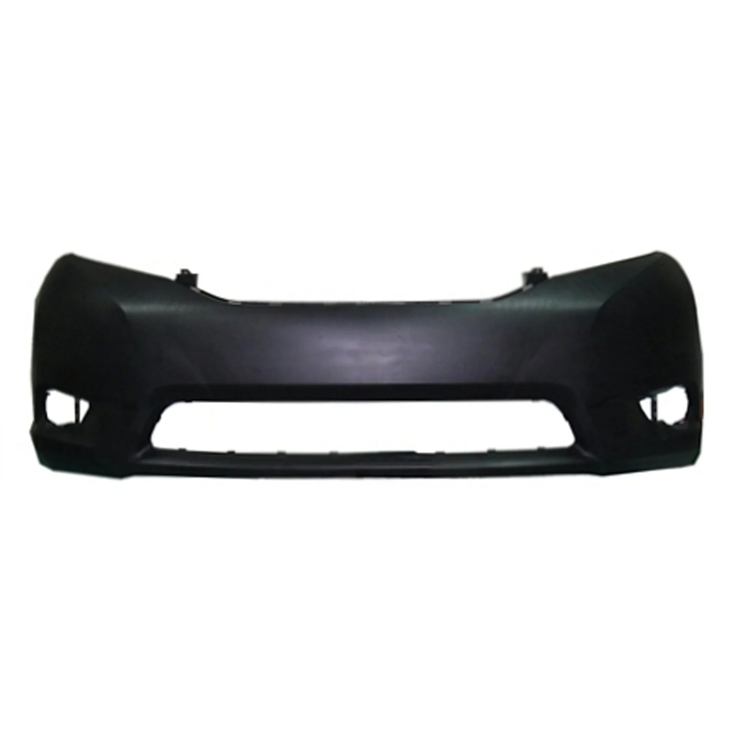 Bumper Cover Front w/o Park Assist Sensors Primed for Toyota Sienna Base LE XLE 2011–2017