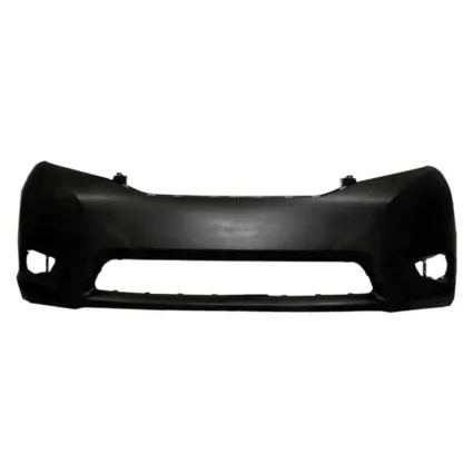 Bumper Cover Front w/o Park Assist Sensors Primed CAPA for Toyota Sienna Base LE XLE 2011–2017