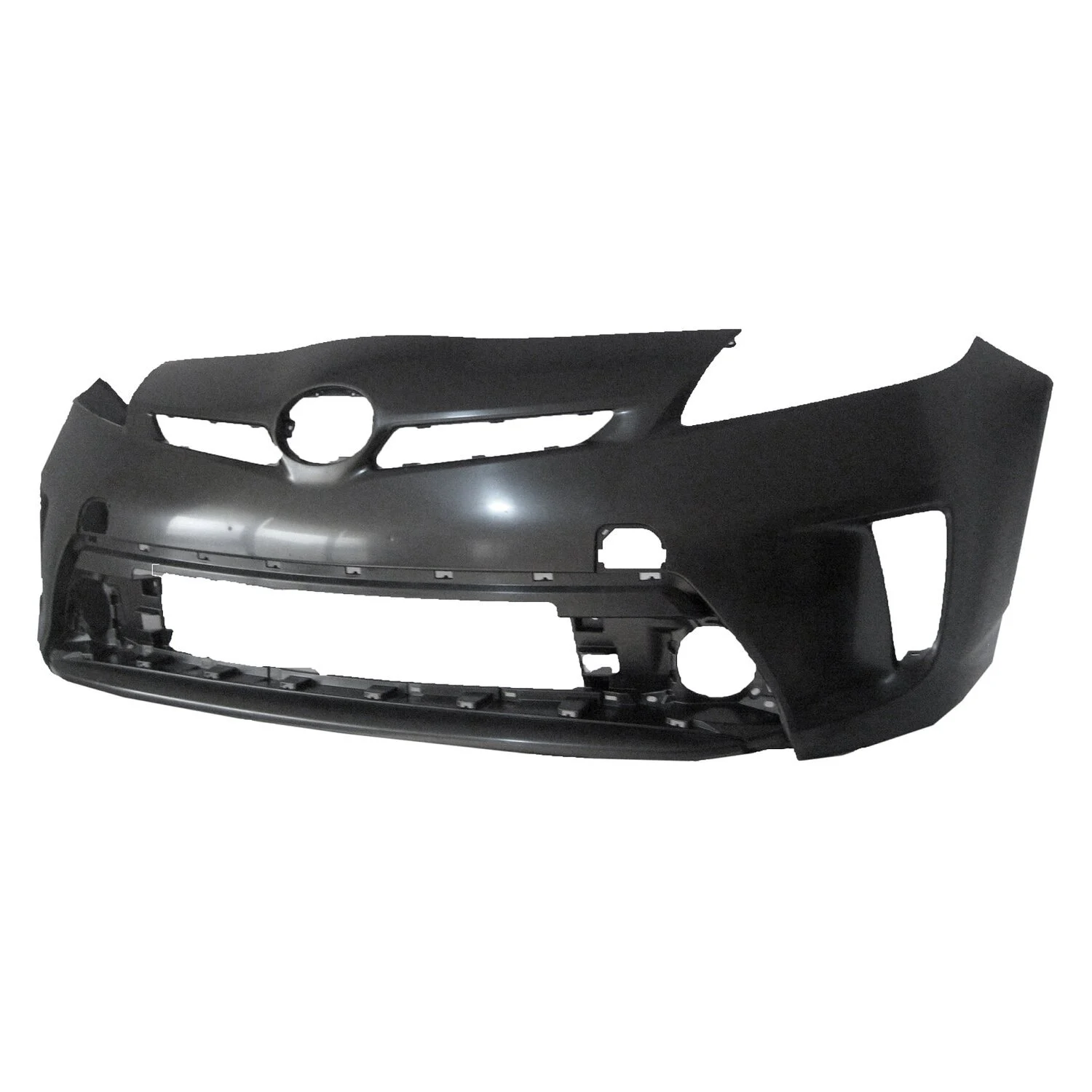Bumper Cover Front w/o Headlamp Washers Halogen Headlamps Primed CAPA for Toyota Prius Prius Plug-In