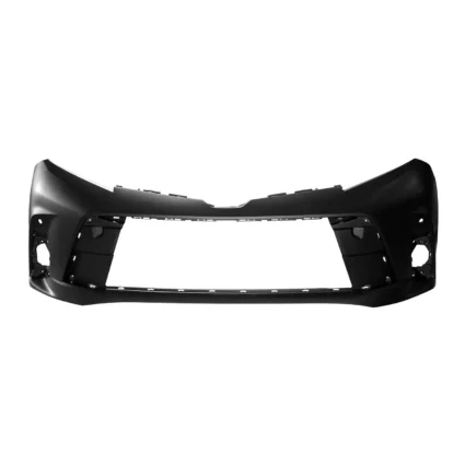 Bumper Cover Front w/Park Distance Sensors Primed CAPA for Toyota Sienna L LE XLE Premium XLE 2018–2020