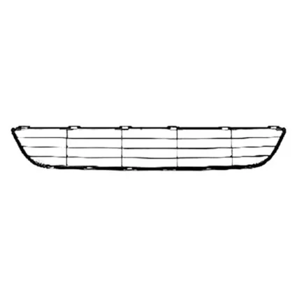Bumper Cover Grille Front Matte Dark Gray for Toyota Yaris Sedan 2007–2008