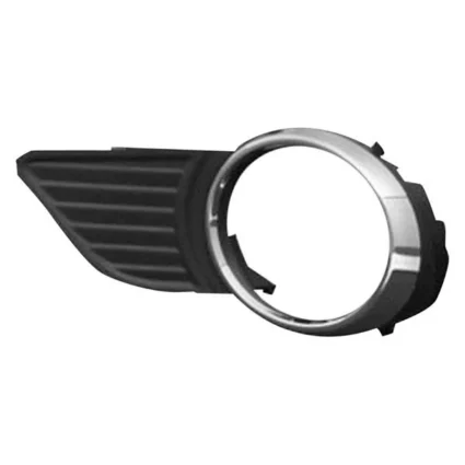 Bumper Insert Front Left Fog Lamp Bezel w/Park Sensor w/Fog Lamps Chrome/Black for Toyota Sienna Base LE XLE 2011–2017