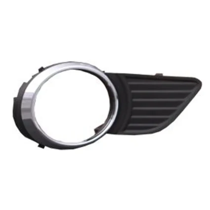 Bumper Insert Front Right Fog Lamp Bezel w/Park Sensor w/Fog Lamps Chrome/Black for Toyota Sienna Base LE XLE 2011–2017