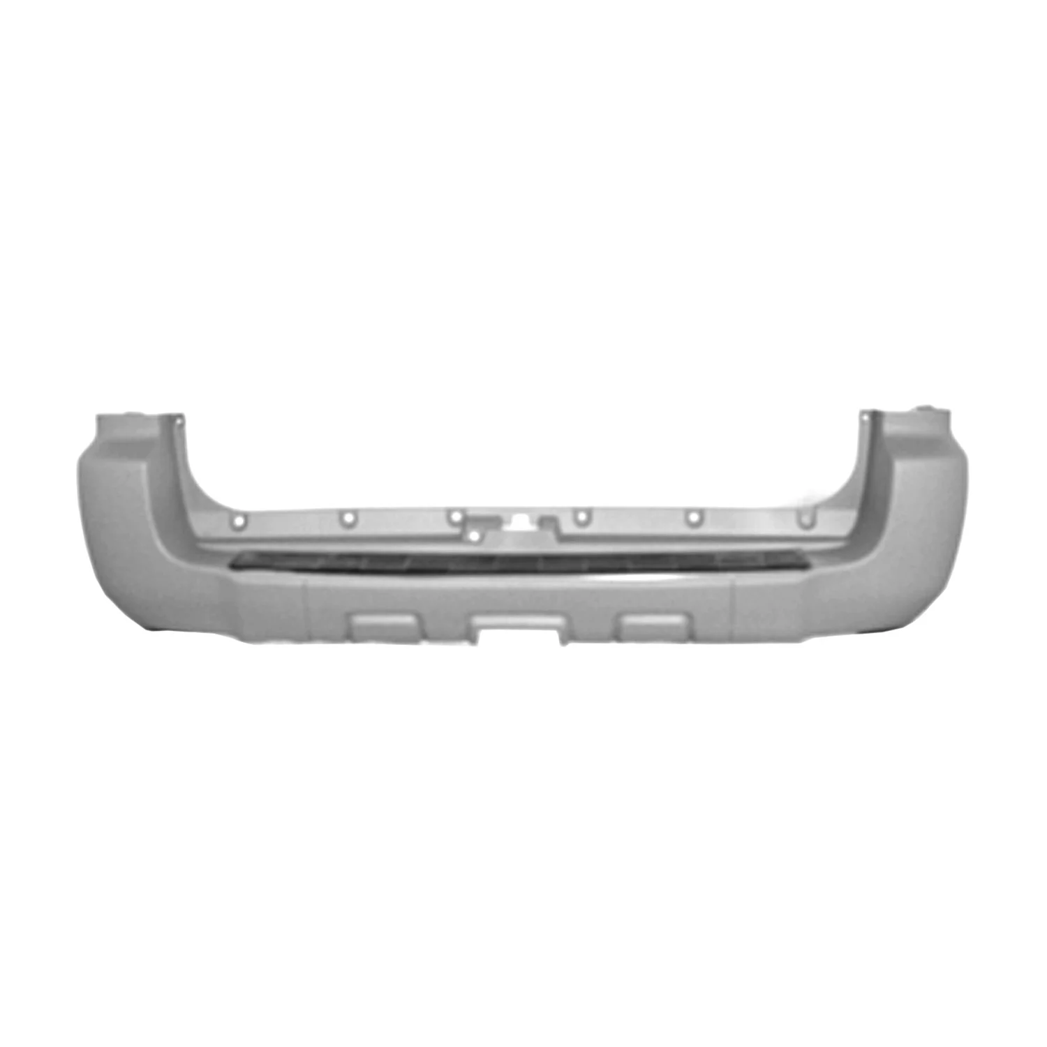 Bumper Cover Rear w/Trailer Hitch Primed CAPA for Toyota 4Runner 2006–2009