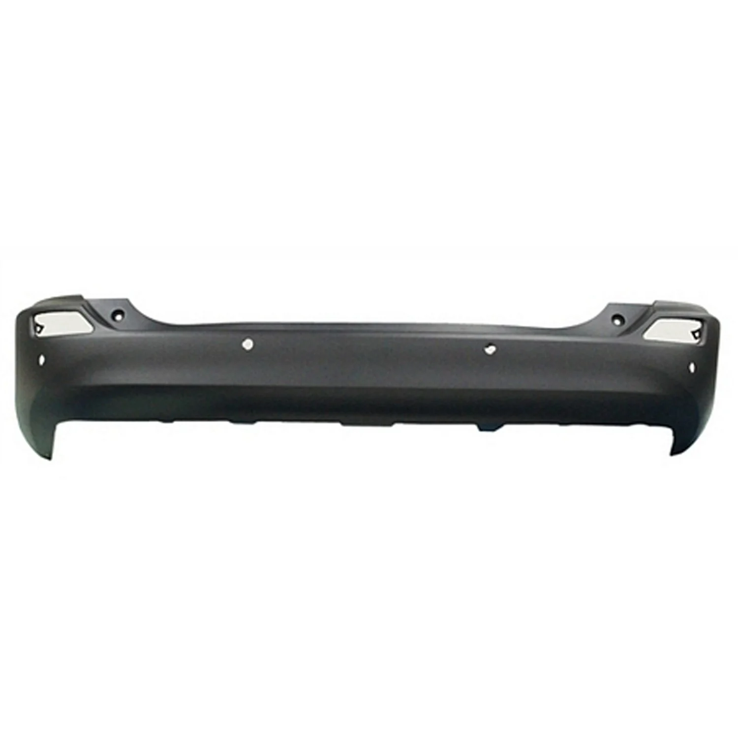 Bumper Cover Rear w/Parking Sensors Textured CAPA for Toyota RAV4 2013–2015