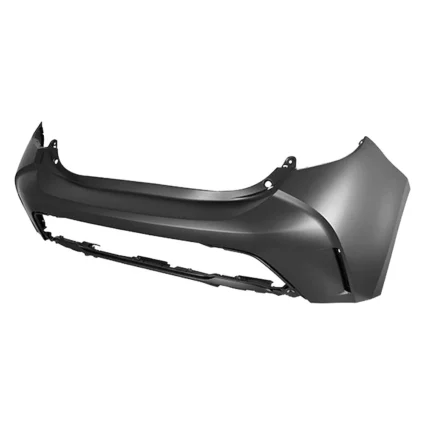 Bumper Cover Rear w/Exhaust Cutouts Primed CAPA for Toyota Corolla Hatchback S Base XSE SE SE Nightshade 2019–2022