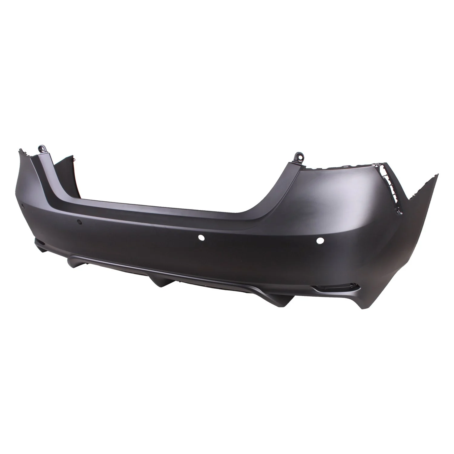Bumper Cover Rear w/o TRD Pkg w/Parking Sensors Primed CAPA for Toyota Camry XSE Hybrid XSE 2021–2024