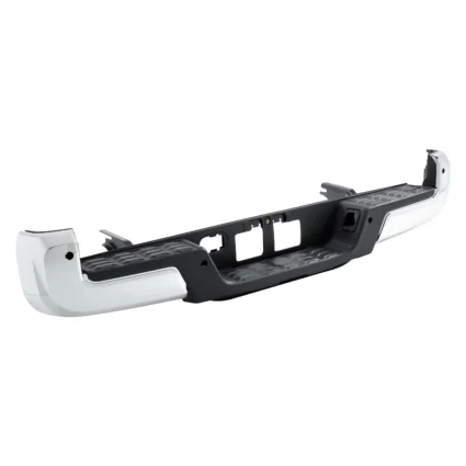 Bumper Assembly Rear w/o Towing Hitch w/Parking Assist Chrome for Toyota Tacoma 2016–2023