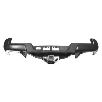 Bumper Assembly Rear w/Towing Hitch w/o Parking Assist Black for Toyota Tacoma 2016–2023