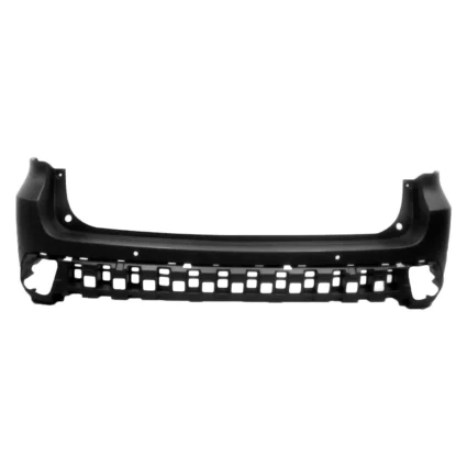 Bumper Cover Rear Upper w/Rear Object Sensors Primed CAPA for Toyota Highlander Limited SE LE XLE LE Plus Limited Platinum 2017–2019