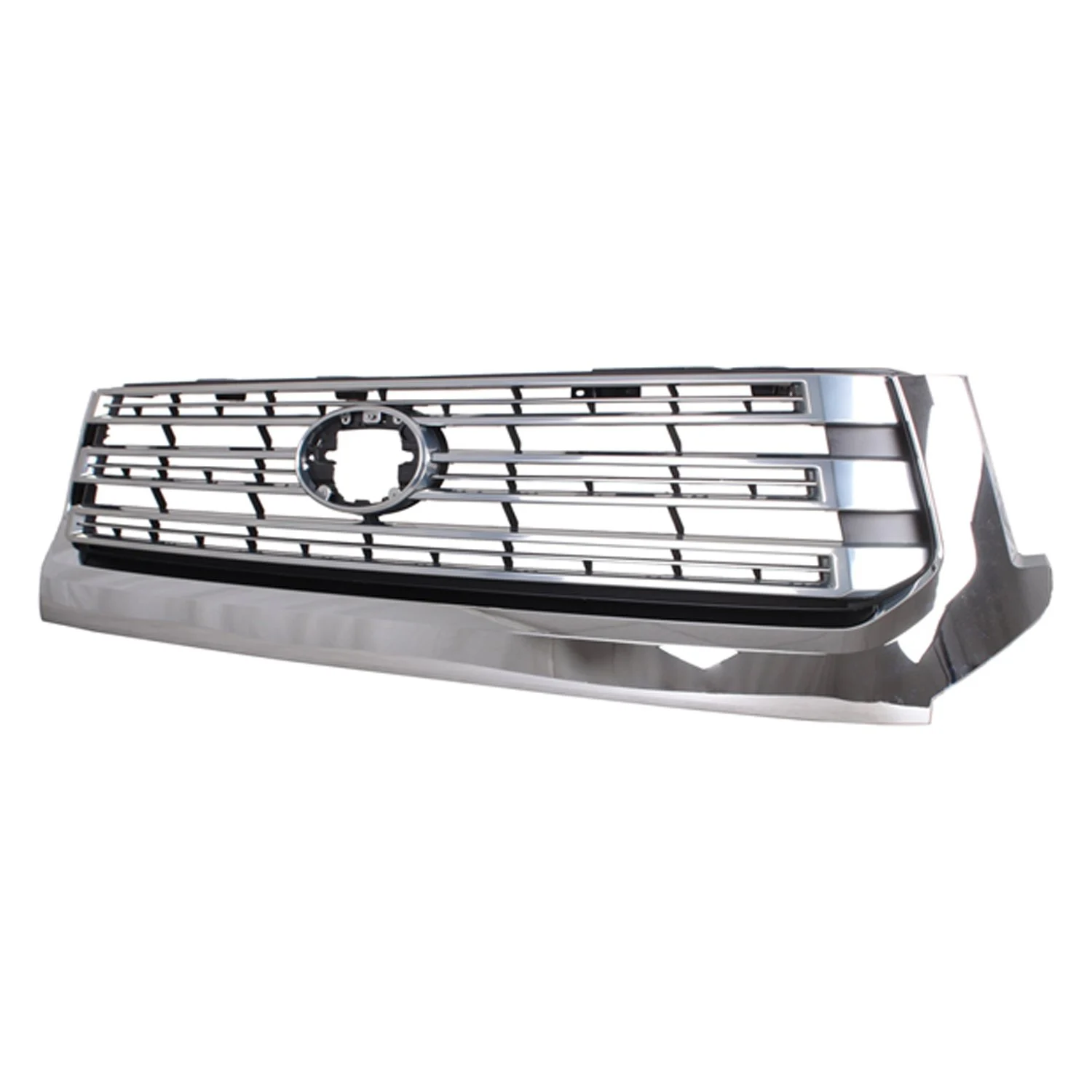 Grille Assembly Billet Type w/Chrome Surround Silver for Toyota Tundra 2018–2021