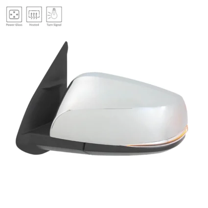 Door Mirror Left w/o Blind Spot Detection w/Signal Lamps w/Cover Chrome for Toyota Tacoma 2016–2023