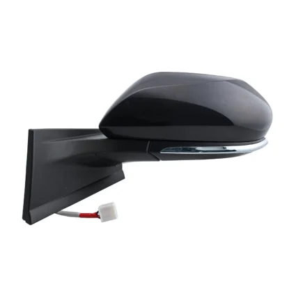 Door Mirror Assembly Left w/o Blind Spot Detection w/Cover Matte Black for Toyota Prius Prius Prime