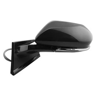Door Mirror Assembly Left w/o Blind Spot Detection w/Cover Gloss Black for Toyota Prius Prius Prime