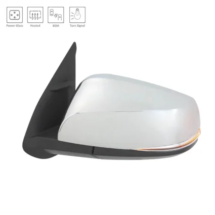 Door Mirror Left w/Blind Spot Detection w/Signal Lamps w/Cover Chrome for Toyota Tacoma 2016–2023