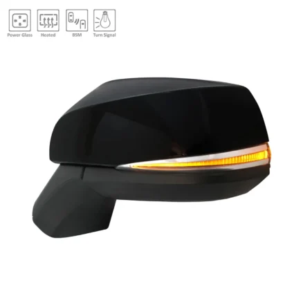 Door Mirror Assembly Left w/o Side View Camera w/Blind Spot Detection w/Cover for Toyota RAV4 2019–2021