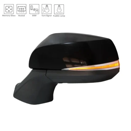 Door Mirror Assembly Left w/o Side View Camera w/Memory w/Cover for Toyota Highlander 2020–2022