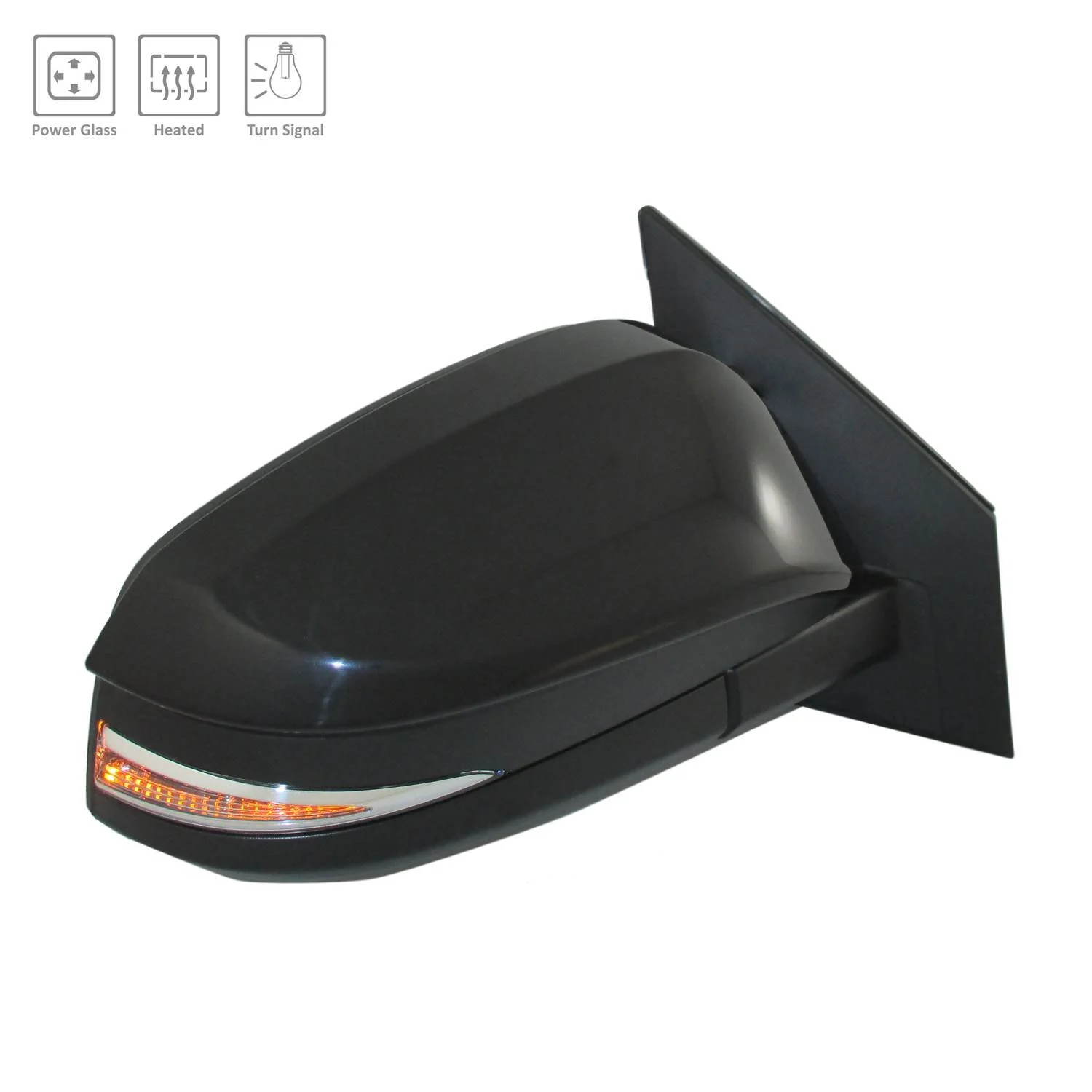 Door Mirror Assembly Right w/Signal Lamp w/o BLIS North America Built for Toyota RAV4 Limited LE XLE 2016–2018