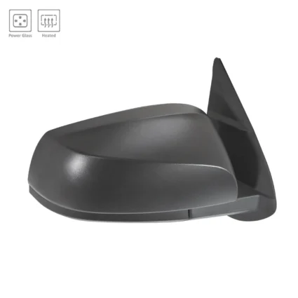 Door Mirror Right w/o Blind Spot Detection w/o Signal Lamps w/Cover Black for Toyota Tacoma 2016–2023