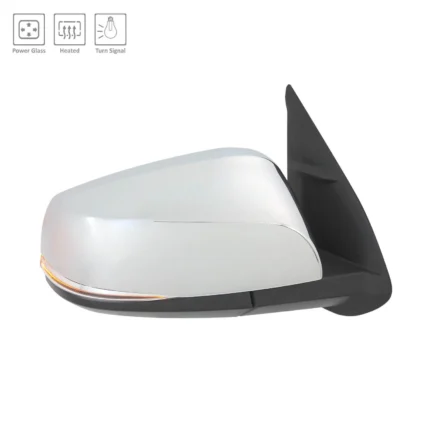 Door Mirror Right w/o Blind Spot Detection w/Signal Lamps w/Cover Chrome for Toyota Tacoma 2016–2023