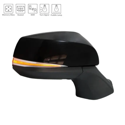 Door Mirror Assembly Right w/o Side View Camera w/Memory w/Cover for Toyota Highlander 2020–2022