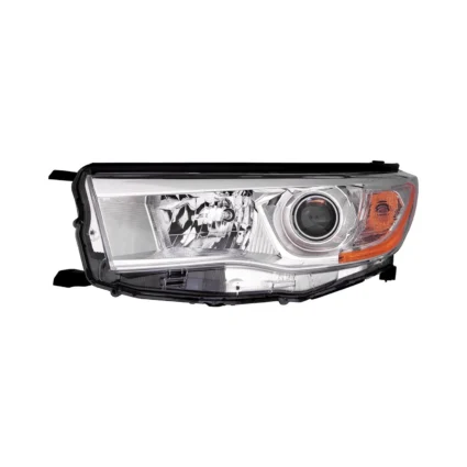 Headlight Assembly Composite Left w/o Auto High Beam w/o Smoked Chrome Accent for Toyota Highlander 2014–2016